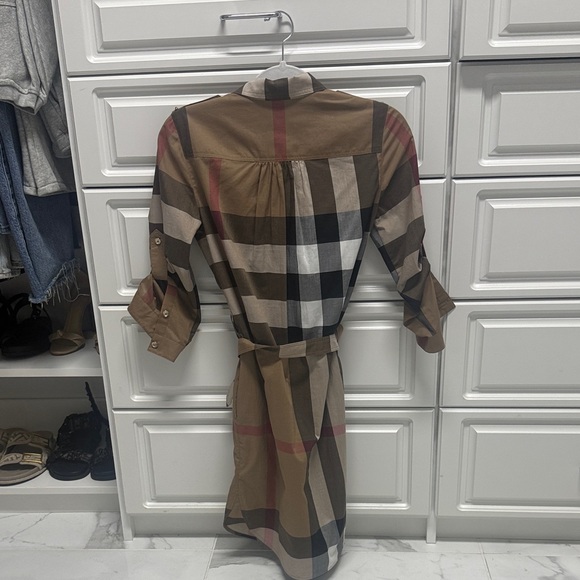 Plaid Belted Shirt Dress - Picture 2 of 4